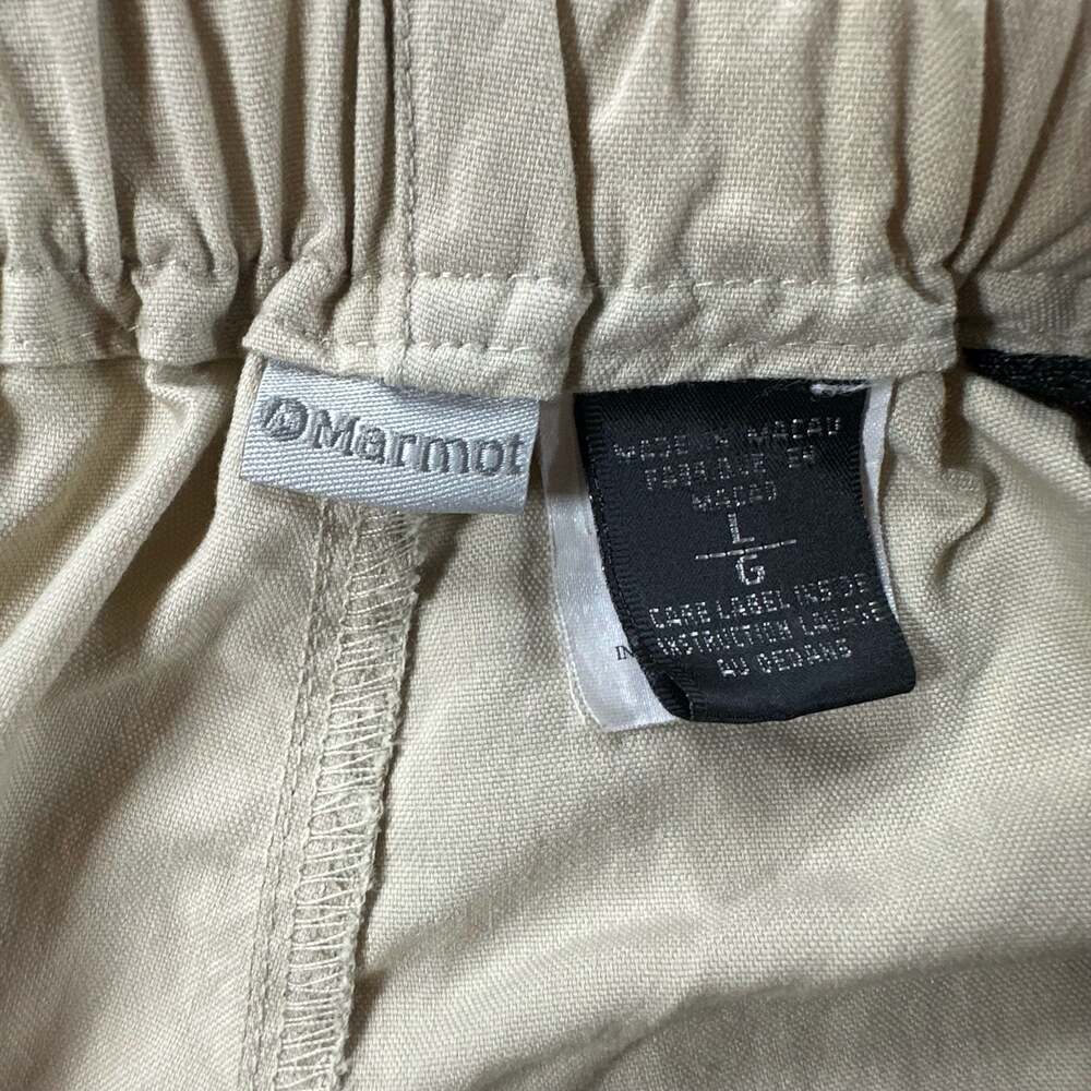 Marmot Beige Nylon Hiking Outdoor Pants Size L Cargo Baggy - Picture 3 of 10